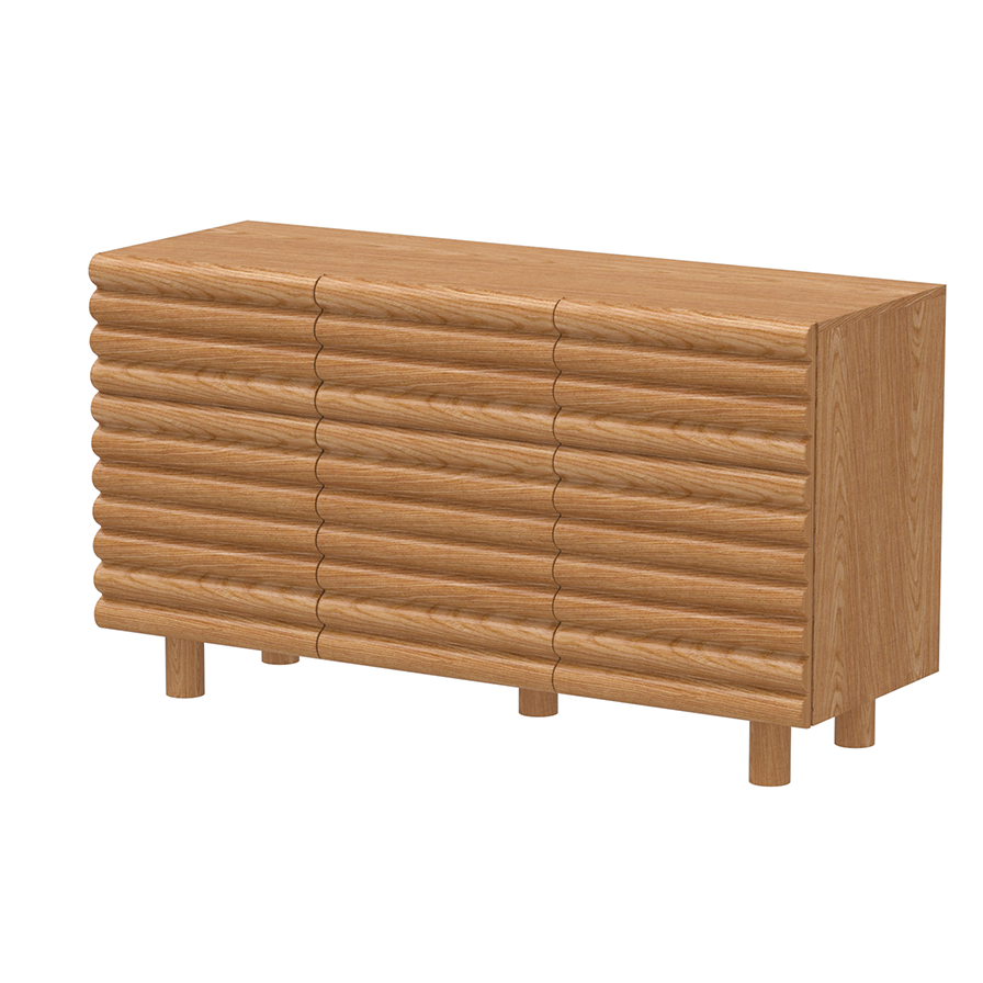 Rivora 3-Door Cabinet